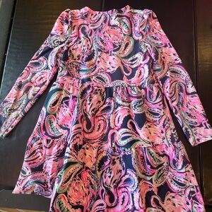 Girls Lilly Pulitzer long sleeved dress size XL 12-14
